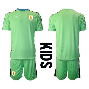 Maillot de foot Uruguay Gardien de but Domicile enfant Monde 2022 Manches Courte (+ pantalon court)